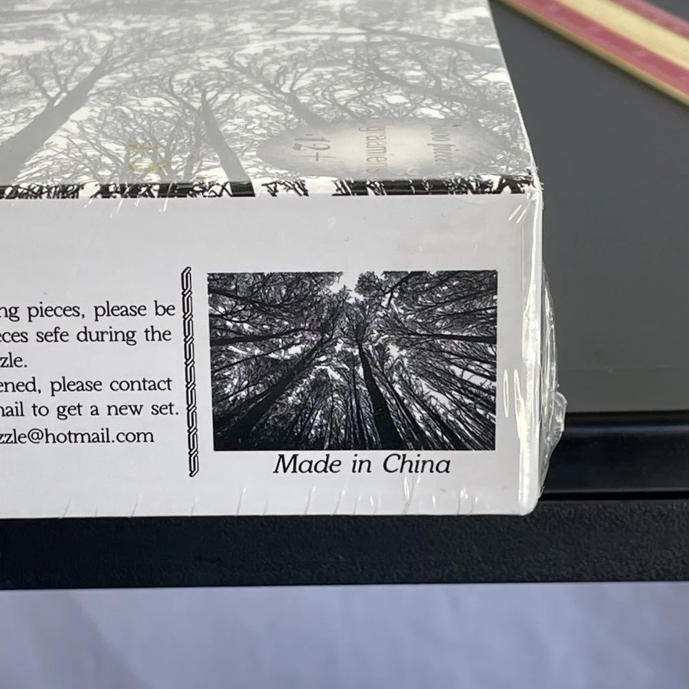 Bgraamiens Brain Games Forest in Black and White 1000 Piece Puzzle NEW SEALED‎